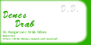denes drab business card